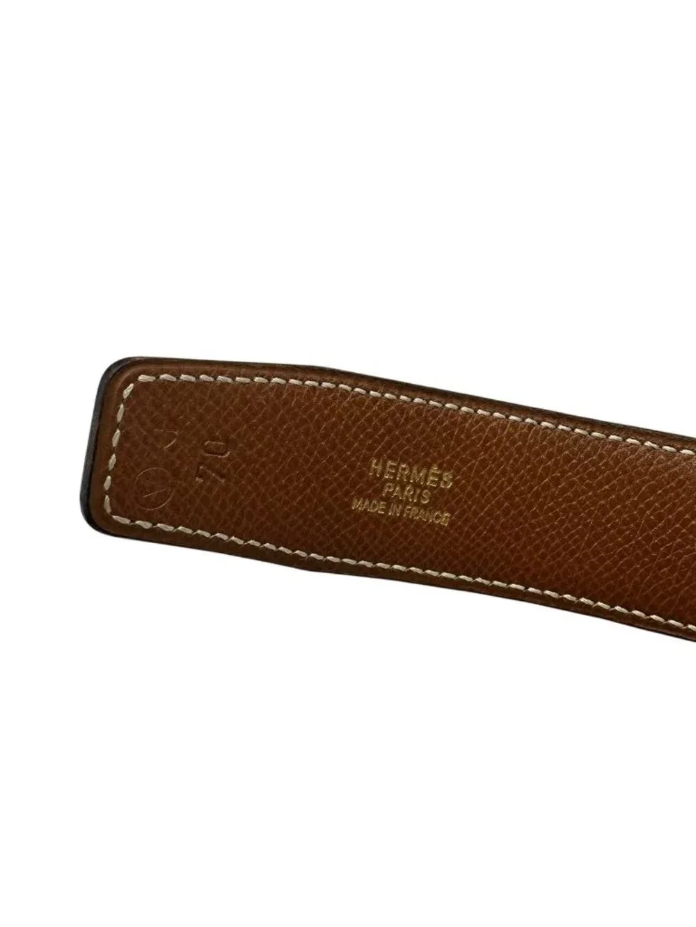 Hermes Belt Leather Reversible Logo Black